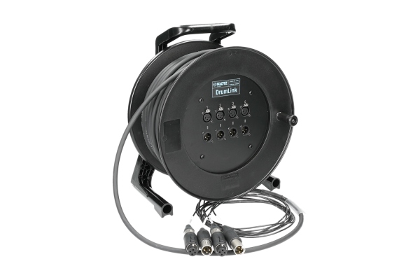 DrumLink 4/4 - 4||4 convertCON XLR 3p F/M4-channel - analog multicore drum - single ground - 40 m